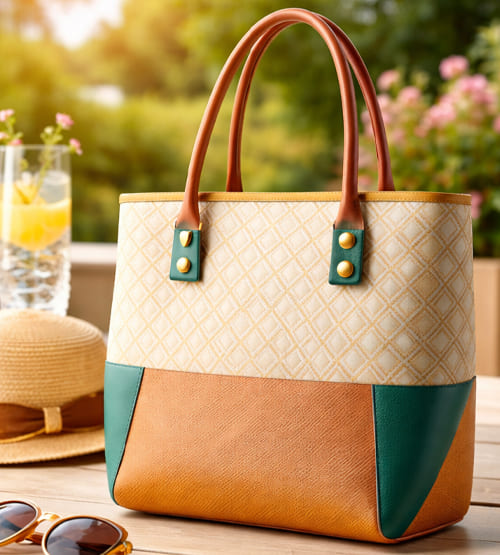 Geometric Pattern Tote 3