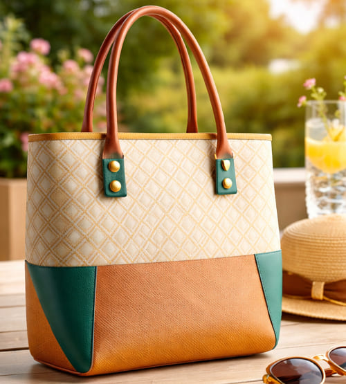 Geometric Pattern Tote 4