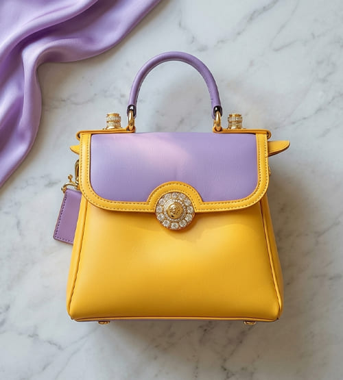 Lavender Accent Handbag