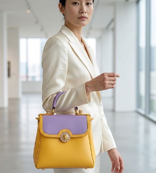 Lavender Accent Handbag 3