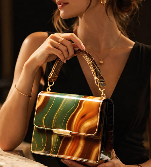 Marbled Flap Clutch 4