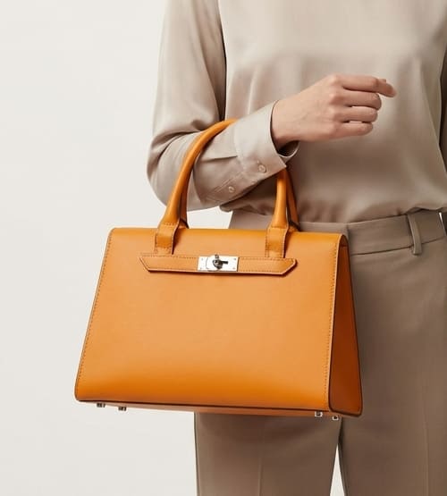 Sleek Amber Briefcase 2