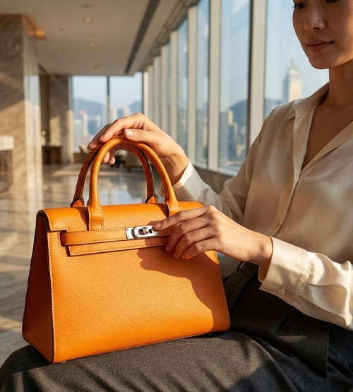 Sleek Amber Briefcase 3