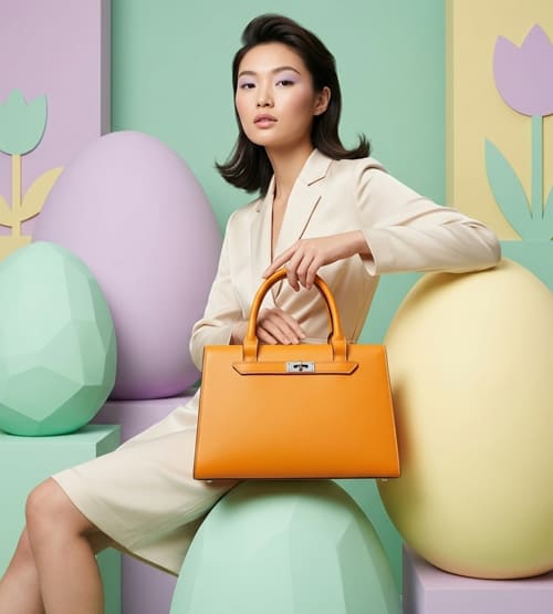 Sleek Amber Briefcase 4