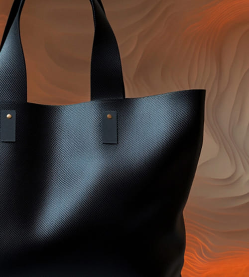 Textured Black Tote 2