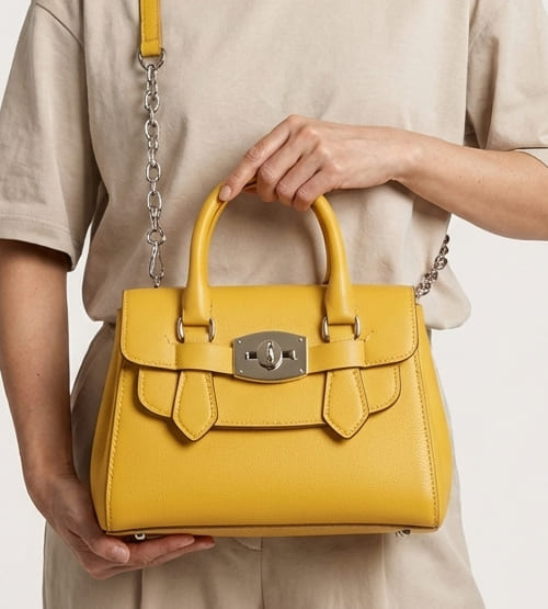 Yellow Buckle Crossbody 2