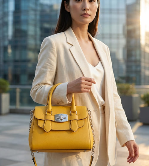 Yellow Buckle Crossbody 3